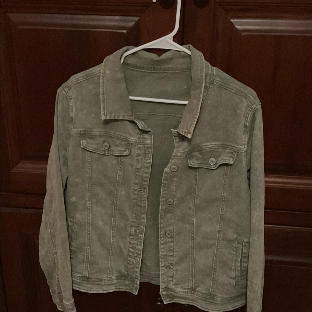 Olive Green Jean Jacket